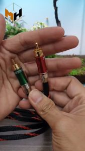 Dây AV 3.5mm bọc lưới chống nhiễu chống gập dây cáp chuyển đổi tín hiệu 3.5 ra bông sen dài 1.5m