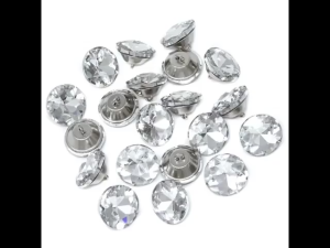 50pcs 20/22/25mm Crystal Upholstery Buttons Headboard Sofa Cloth Diy Rhinestone Buttons