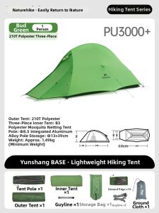 NatureHike | Ultra-light Waterproof Double-person Hiking Tent