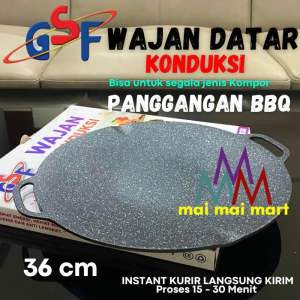 Wajan Konduksi alat Panggangan BBQ Multifungsi Grill Pan anti Lengket GSF 4936 36 cm