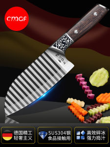 Multi-Function 304 สแตนเลส Wavy Edge Knife Tools for Potatoes And Vegetables เครื่องตัดผักแบบมีดลูกปัดรูปหมากรุก