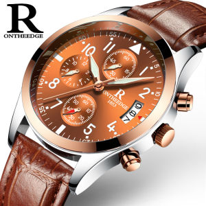 Ruizhiyuan Watch Mens Sports Quartz Non-Mechanical Waterproof Fashion Belt Luminous Refined Steel Belt Mens Watch Wrist Watch