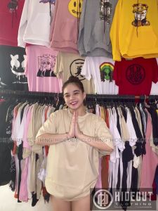 HIDEOUTl Fashion Korean T-Shirt Tee T-Shirt Clothing Original Clearance Combination Short Sleeve Comfy Personality Oversize Summer