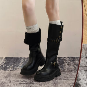 MIFULIAN | chukka boots men Retro English Style Tall Boots