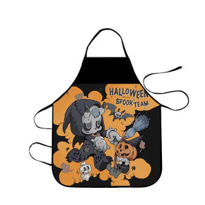 1PC Halloween Cartoon Apron Lightweight & Practical Home Kitchen Apron