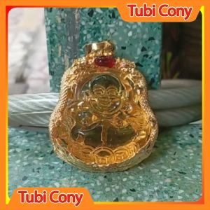 Mặt dây chuyền di lạc rồng phun châu màu vàng  M222-151-DX Tubi Cony