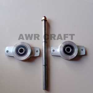 (PROMO) Paket As 12 mm dengan 2 Snapring dan 2 Bearing // As dan Bearing Mesin Harum Manis // As 12 mm Mesin Cotton Candy // Bearing Mesin Arumanis