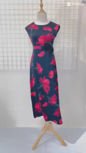 Đầm Trung Niên Thiết Kế Họa Tiết Sang Trọng Đi Làm Đi Tiệc Cho Bà Cho Mẹ lt3582