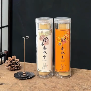 HIMY?410Pcs Wealth Attraction Incense Pine Cone Incense Smokeless Joss Stick 财库香 卷钱香 松塔香 天然熏香