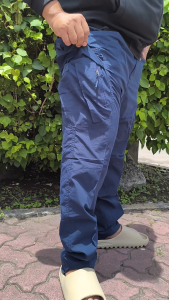 Navy Blue LX9 Real Man Tactical Pants [Garterized} Patrol Man Uniform Outside multi pocket pants Menswear Cargo Man