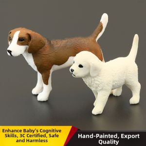 MENGSILE | Solid Beagle Dog Model for Kids Gift & Decor