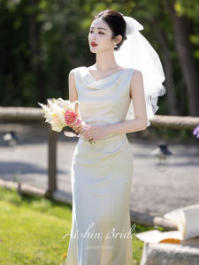 AISHINI | Bridal Wedding Dress Engagement French Satin