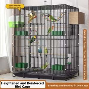 MENGMIAN | Stainless Steel Large Parrot Cage