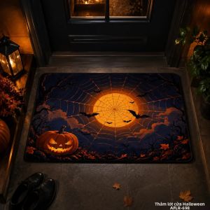 Thảm Trải Sàn Halloween VIKAMA Mềm Mại Chống Trơn Trượt Dùng Được Trong Nhà Và Ngoài Trời Thảm Cửa Đáng Sợ Trang Trí Lễ Hội Phong Cách Hiện Đại Dùng Cho Trang Trí Nhà Cửa