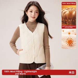 Wool-filled Thickened Insulated Vest