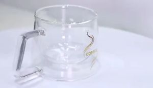 Sweet Belly ถ้วยกาแฟ แก้วคู่บอโลซิลิเกต  สกรีนอักษร coffee แก้วเป่าสองชั้น coffee cup