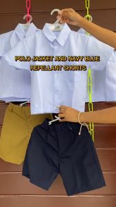 Terno Polo & Navy Blue Repellant Shorts School Uniform for Boys Elementary | BZ Boutique