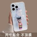 Elastic Full Cover Shockproof Silicone Case for iPhone 13 pro Max 12 And Mate 60 Cartoon Style Na Zha Movie Anime Phone Shell. 