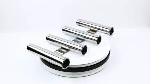 AndyMarine Stainless Steel Mirror Polished 4 Tube Fishing Rod Holder For Boat Rack For Yacht Marine Hardware Accessories