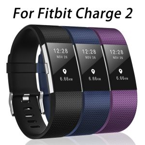 Soft Sillicone Band Strap For Fitbit Charge 2 Wristband Replacement Smart Watch Accessories High Quality Secure New Fashion