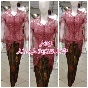 set kebaya pesta modern kebaya murah + longtorso dan rok prisket