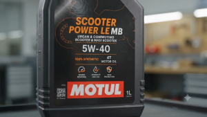 Motul Scooter Power LE MB 5W-40 100% Synthetic 4T Scooter Engine Oil 1L Minyak Hitam