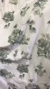 1 Mét Vải Thun Cotton 4 Chiều Hoa Nhí Trắng Xám Xanh Nhạt Khổ 1m6 Hàng Công Ty (CÓ ẢNH THẬT MẪU HÃNG MẶC)