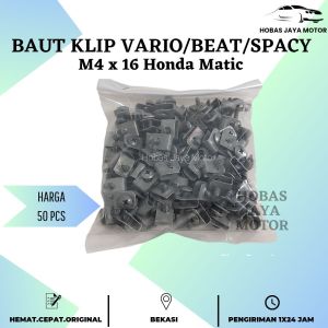 [50 Pcs] Baut Klip Vario Beat Spacy / Baut Body Klip [Klip + Baut]