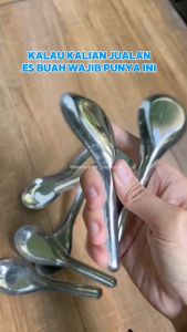 Sendok Bebek Stainless 1 Pack 12 Pcs - Alat Makan Dapur - Kitchenware