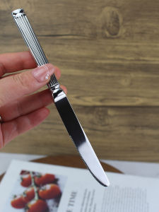 Luxury Stainless Steel Butter Knife Cheese Spreader Dessert Scraper Commercially Used Pure Color Restaurant Quality Butter Knife
