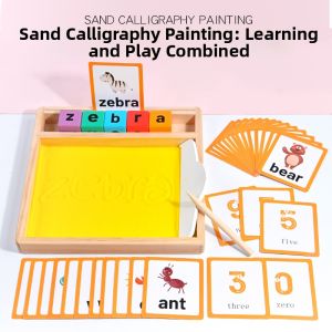 Educational Sand Writing Toy for Kids Montessori Sand Tray