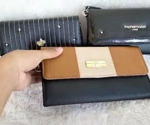 Dompet Cewek Aesthetic atm ktp Clutch Sophie Martin Paris Othain Hitam Neo Bianca Neo Placidia Coklat Wanita Kekinian Viral 2025 Import Mewah Simple Tapi Elegan Promo Terbaru Branded Korea Lipat Premium Besar Shoope Shopy Sopy