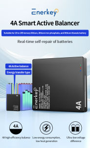 Enerkey 4A 2~24S Smart Active Balance lithium Li-ion Lifepo4 LTO NCA Battery Equalization