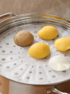 ผ้ารองนึ่งแบบใช้แล้วทิ้งสำหรับใช้ในบ้าน ป้องกันการติด สำหรับซาลาเปาและเกี๊ยว กระดาษรองนึ่ง กระดาษรองหม้อ กระดาษรองน้ำมัน ผ้ารองนึ่ง