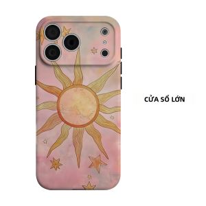 Ốp Điện Thoại Hình Ngôi Sao Mặt Trời Boho Sun Cloud Star Cho iPhone Hai Lớp Chống Sốc Vỏ Mềm Chống Trầy Xước Vỏ Mềm Chống Bụi Chống Trượt Cho Các Mẫu Pro Max Plus
