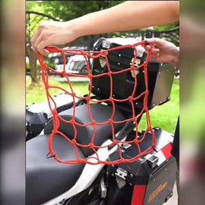Elastic Helmet Cargo Net Holder Net Storage Net Securing Luggage Mesh Reflective Bungee Cord Motorcycle Bike