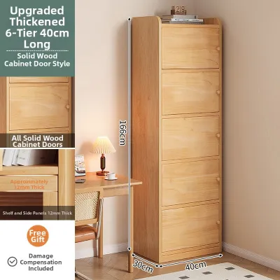 Dust-Proof Storage Narrow Space Bookshelf Cabinet