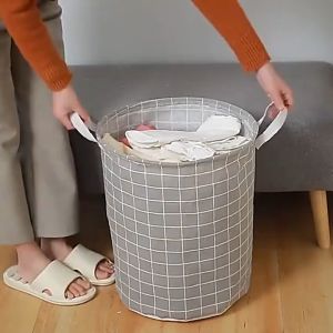 Foldable Laundry Basket Storage Box Waterproof With Handle For Clothes Storage Kotak Bakul Baju Kotor Kapasiti Besar