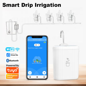 Tuya WiFi Smart Watering Drip Pump Recharge Battery Irrigation kits Intelligent Sprinkler Drip Irrigation Flowers Garden Tools