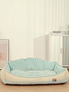 เตียงนอน XL120CM ไส้ฝ้าย PP แบบแยกออกได้และซักได้สำหรับสุนัขขนาดใหญ่เบาะเบาะนอนน้องแมวที่นอนสุนัขอเนกประสงค์สี่ฤดู