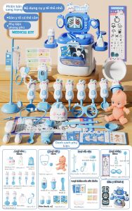 HUANGEN | Bộ Đồ Chơi Bác Sĩ Y Tá