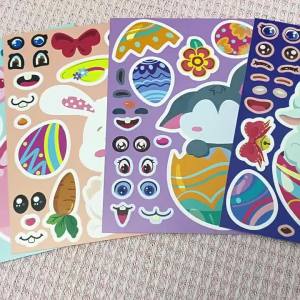 8/16/24 PCS Butterfly Face Changing Stickers Cartoon Cute Make A Face DIY Decals for Journal Scrapbook Phone Gift