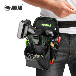 JAKAH Durable Large Compartment Electrician Tool Bag Waist Tool Belt BagElectrician Pouch HL060