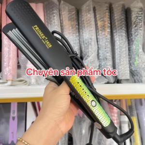 Prosee Máy Bấm Tóc Bản Lớn Cao Cấp PROSEE 1028 - 5 Răng Ceramic An Toàn Nhiệt Độ 100-230 Độ Chất Liệu Hợp Kim Đèn Báo Nhiệt Kích Thước 4.5x11cm