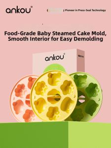 Ankou | Baby Food Grade Silicone Molds Paw Shaped Steamed Cake Baking Tool
