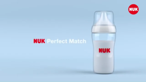 NUK Perfect Match 5oz/150ml Temperature Control Baby Feeding Bottle