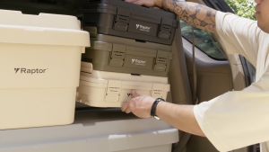 Raptor 4.5L Utility Case Interlocking & Stackable Toolbox