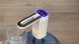 FH-C1197 Pompa Air Galon Elektrik Lipat 3 Tombol USB Charge Type C / Pompa Dispenser Flip Water Pump