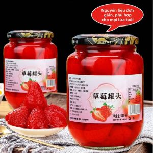Trái Cây Dâu Tây Mới Theo Mùa Đóng Hộp