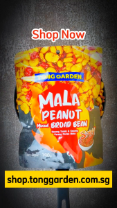 Tong Garden Mala Peanut Mixed Broad Beans 140g (Bundle of 2 packets)